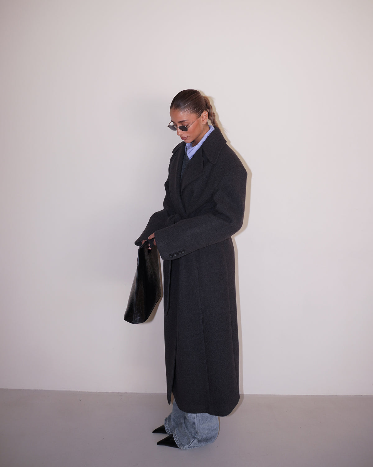 CAPPOTTO CON CINTURA E BOTTONI LUMINA