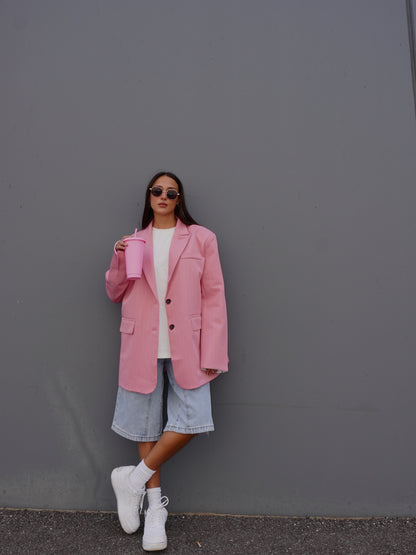 BLAZER GESSATO ROSA