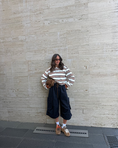 BERMUDA IN DENIM CON TASCHE