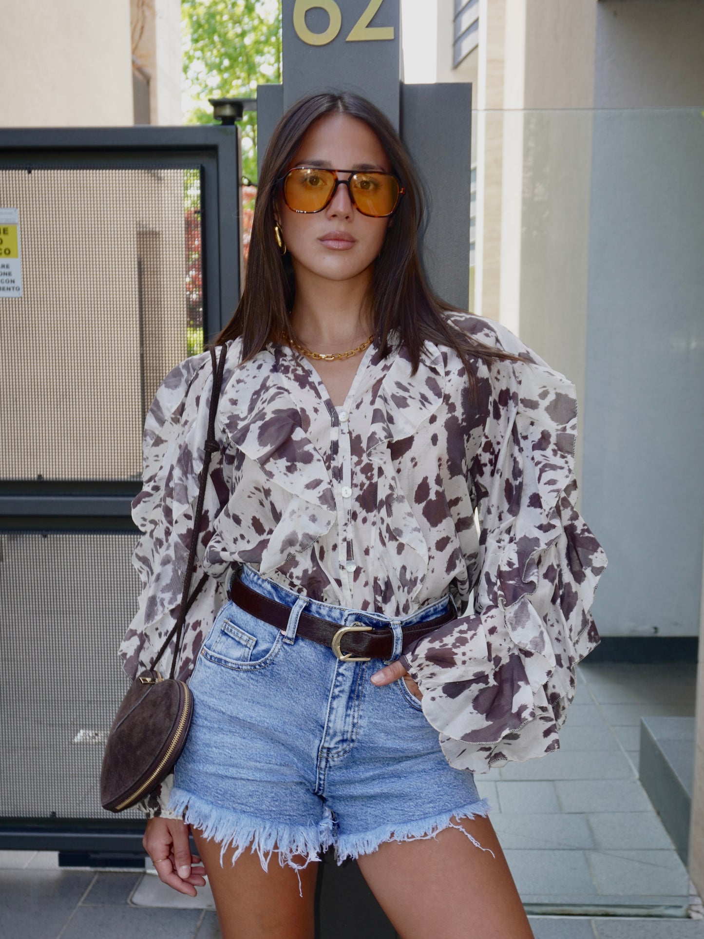 CAMICIA CON ROUGE MUCCATA