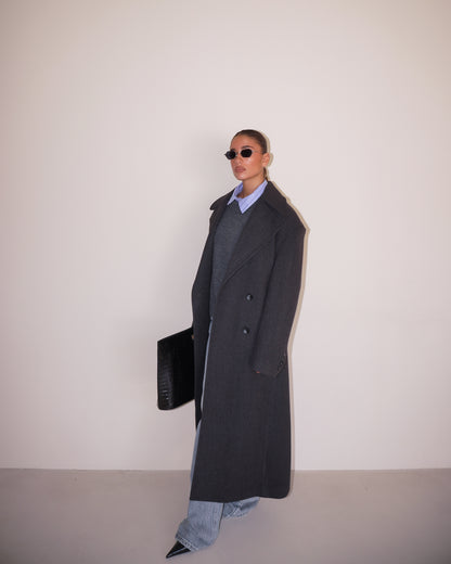 CAPPOTTO CON CINTURA E BOTTONI LUMINA