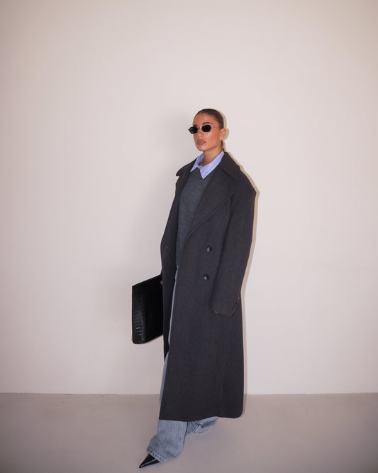 CAPPOTTO CON CINTURA E BOTTONI LUMINA