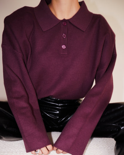 MAGLIONE POLO SPALLE IMBOTTITE