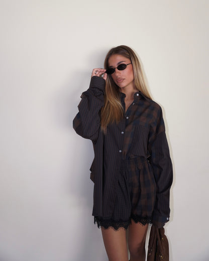 SHORTS CON PIZZO DOPPIA FANTASIA LUMINA