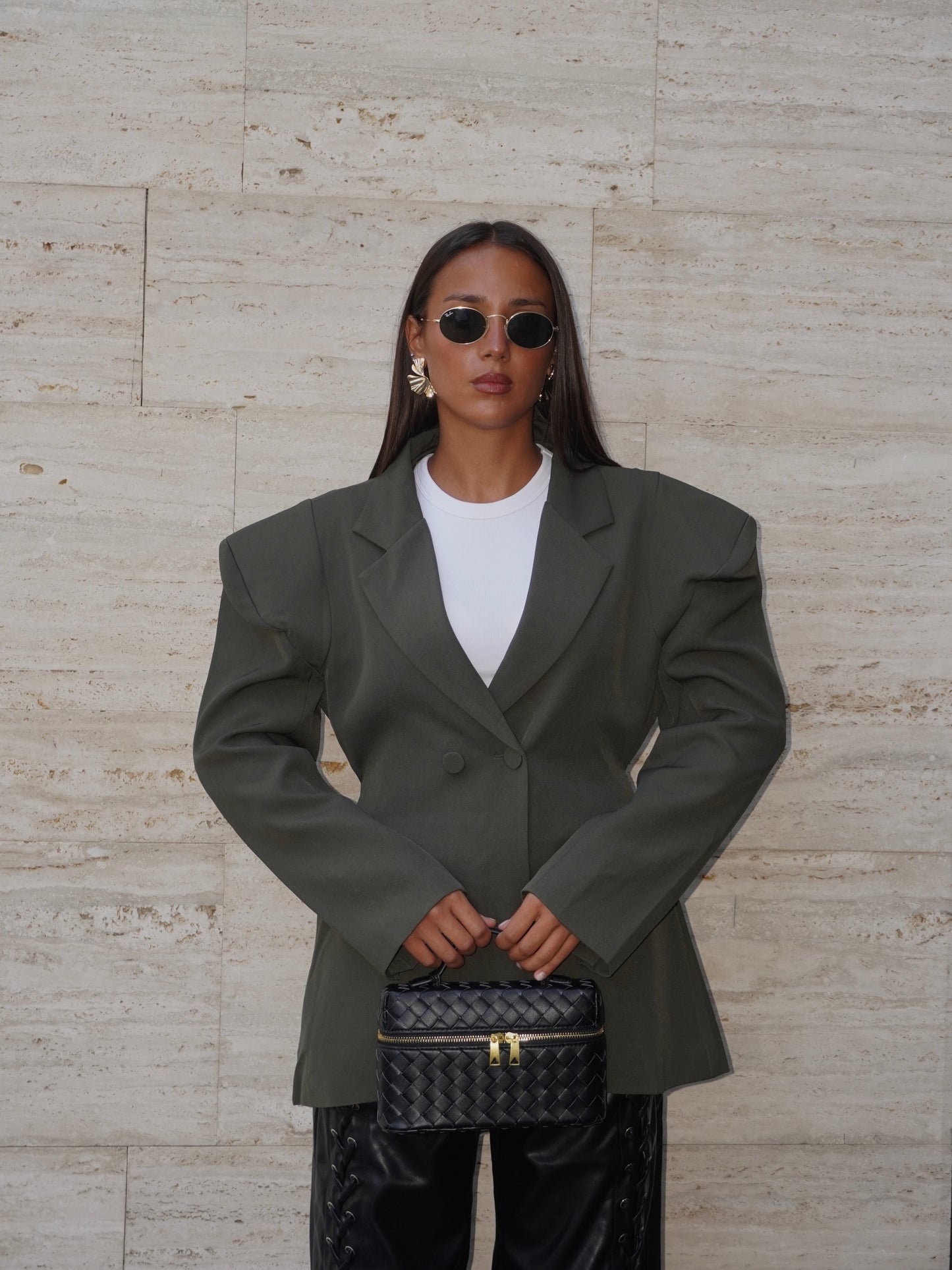 BLAZER CON SPALLINE IMBOTTITE