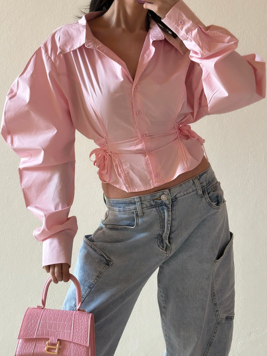 CAMICIA CON MANICHE AMPIE