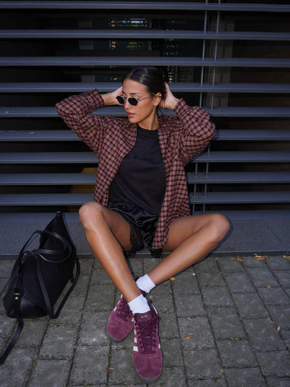CAMICIA A QUADRI OVERSIZE