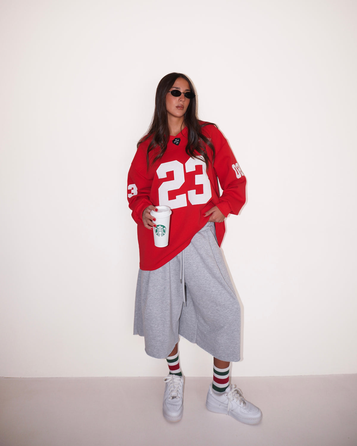 FELPA MANICHE LUNGHE CON STAMPA
