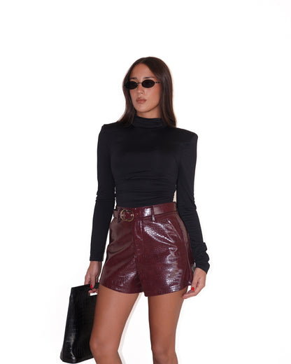 BODY CON SPALLE IMBOTTITE