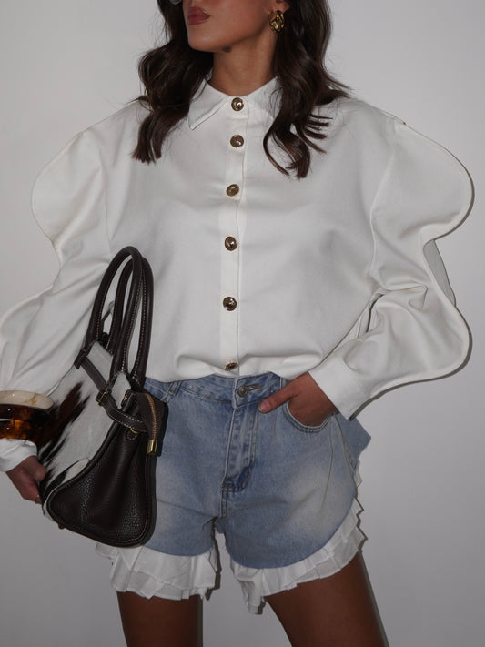 SHORTS BUTTERFLY DENIM