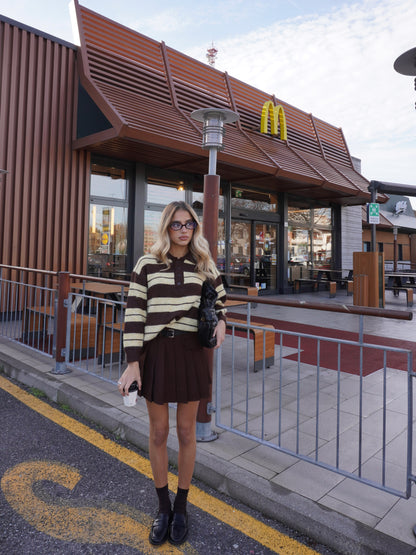 MAGLIONE POLO A RIGHE