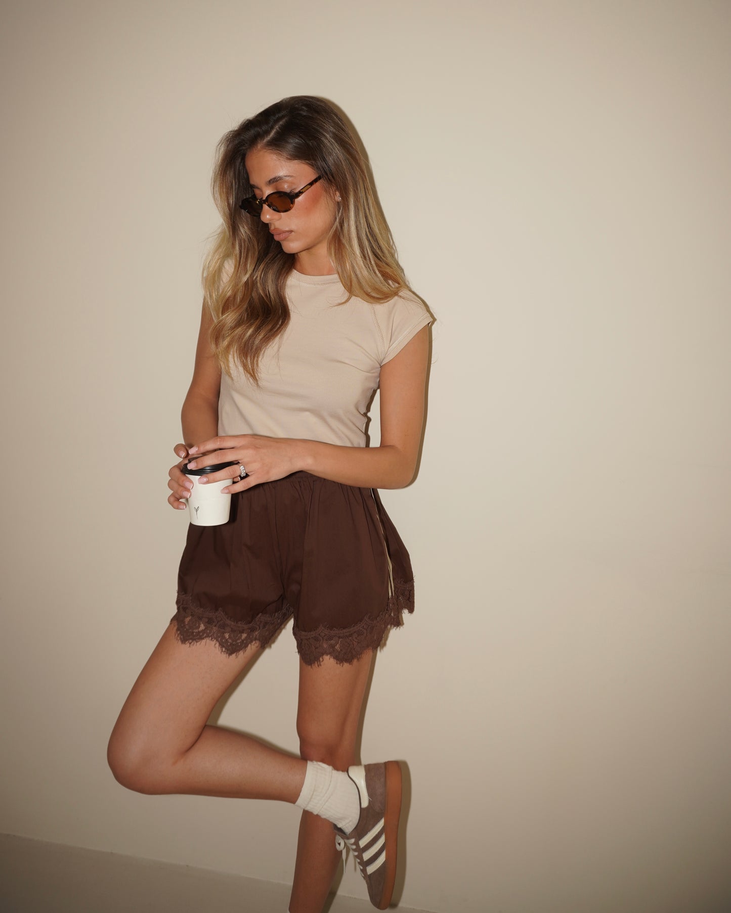 SHORTS CON BANDE LATERALI LUMINA