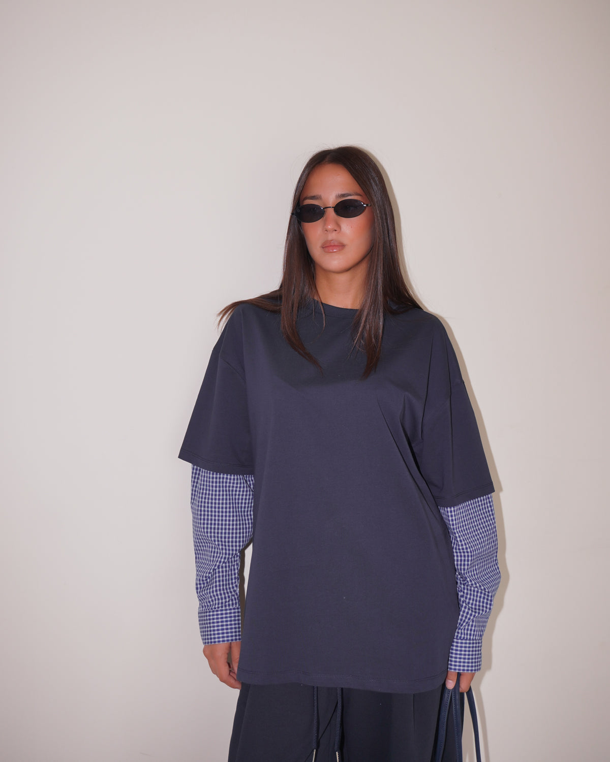 T-SHIRT CON INSERTO CAMICIA