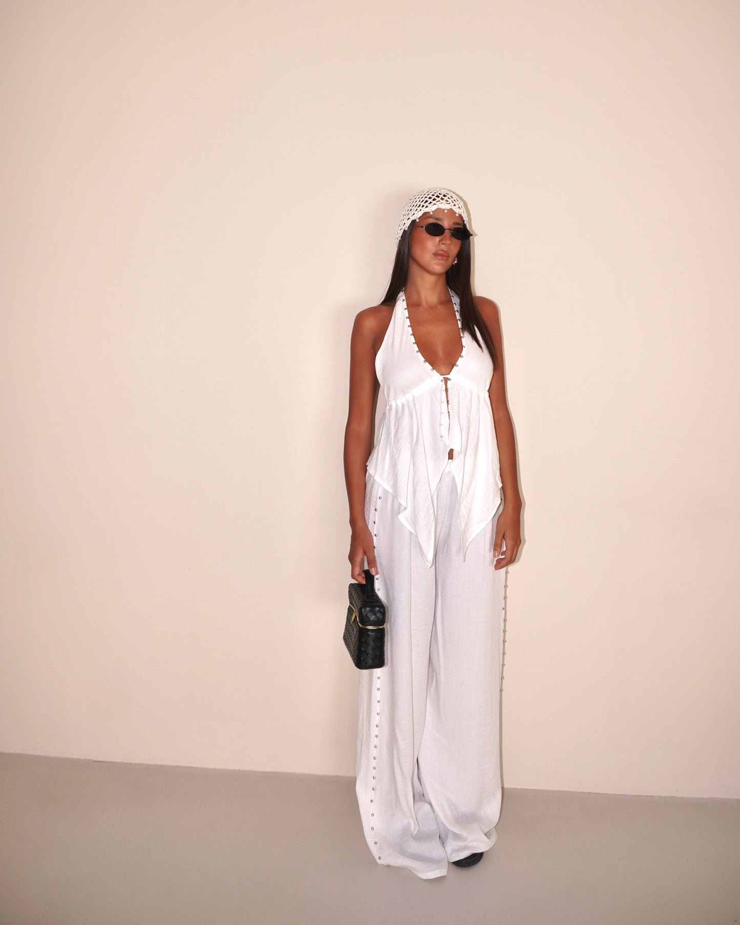 COMPLETO TOP E PANTALONE CON BORCHIE