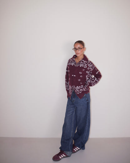 PULLOVER CON ZIP FANTASIA BANDANA