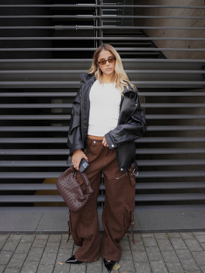 JEANS BAGGY CON FIBBIE