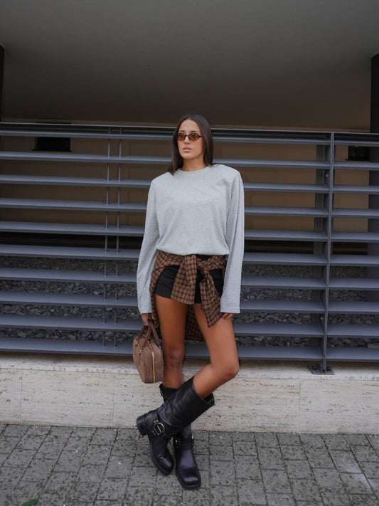 MAGLIA MANICA AMPIA CON SPALLE IMBOTTITE