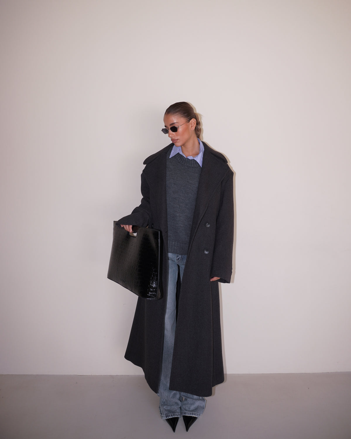 CAPPOTTO CON CINTURA E BOTTONI LUMINA
