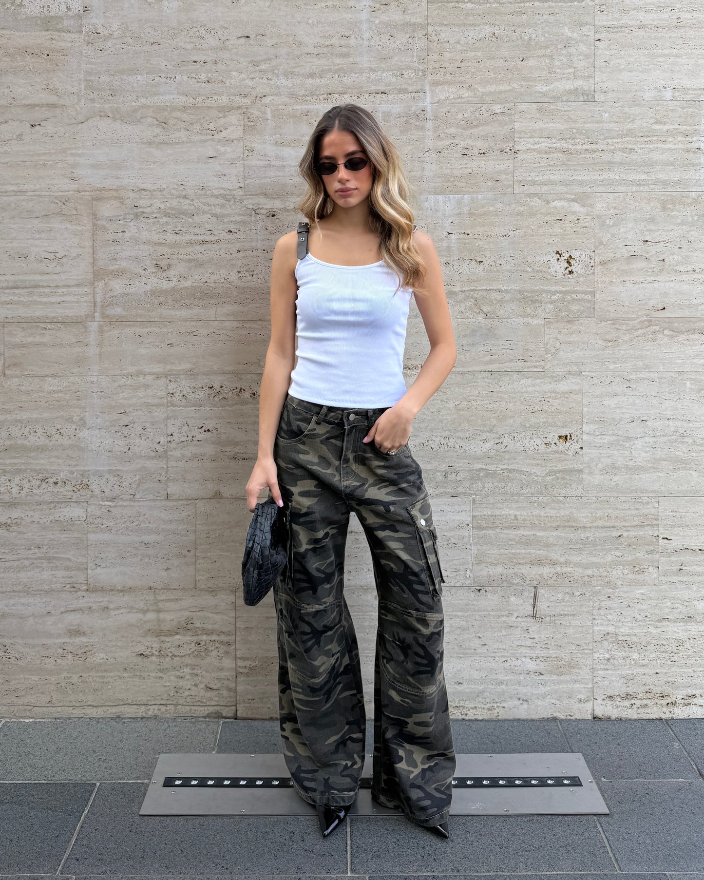 JEANS CARGO MILITARE