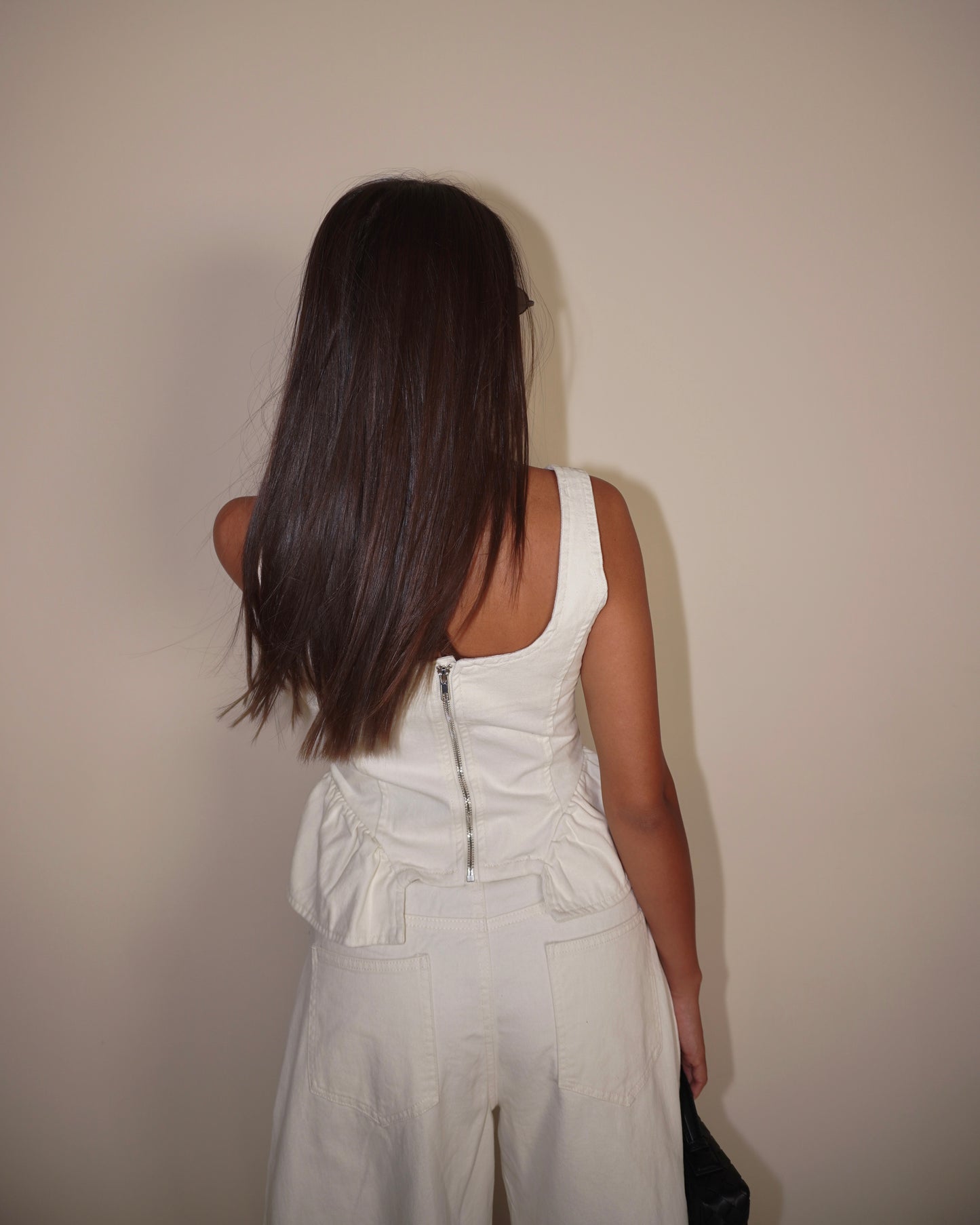 COMPLETO IN DENIM TOP E PANTALONE