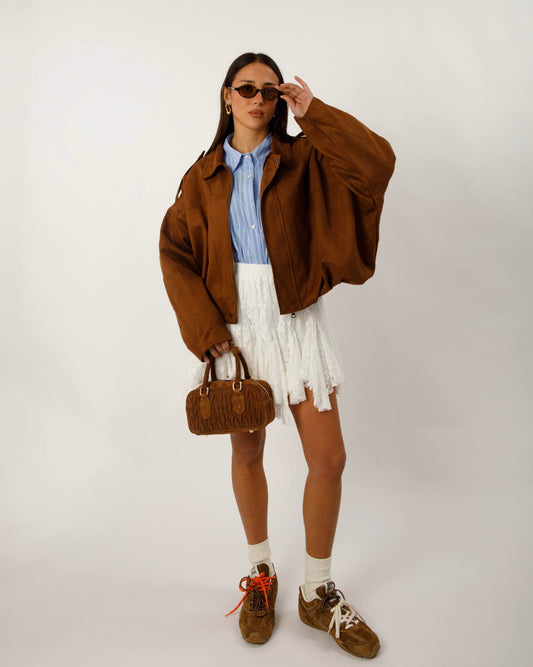 BOMBER IN SIMIL CAMOSCIO