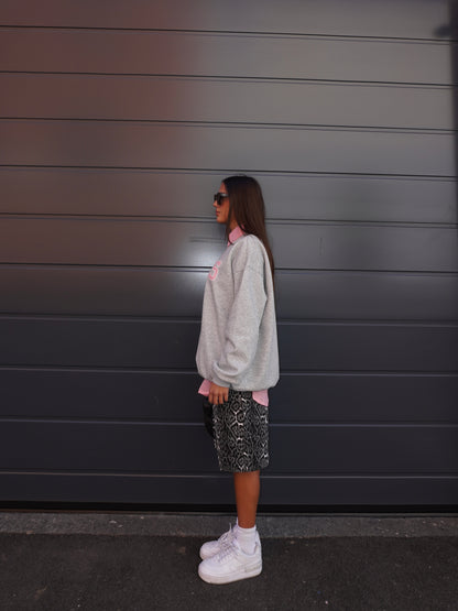 BERMUDA DENIM ANIMALIER