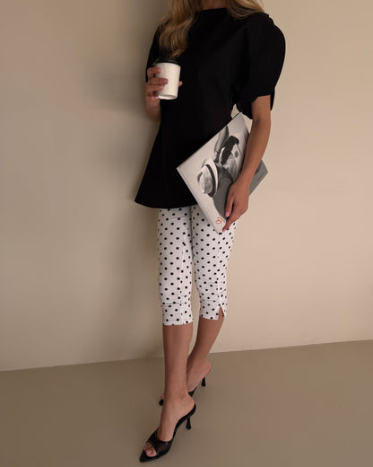 LEGGINGS CAPRI A POIS