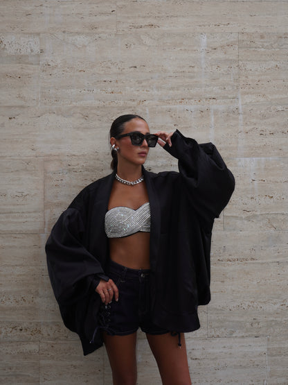 BOMBER IN SIMIL RASO