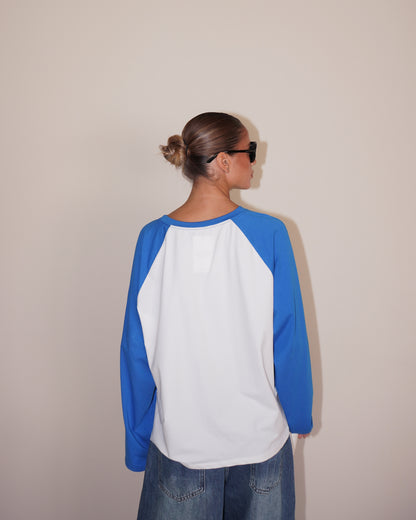 T-SHIRT BICOLOR MANICHE LUNGHE