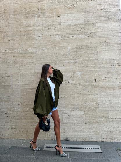 BOMBER IN SIMIL RASO