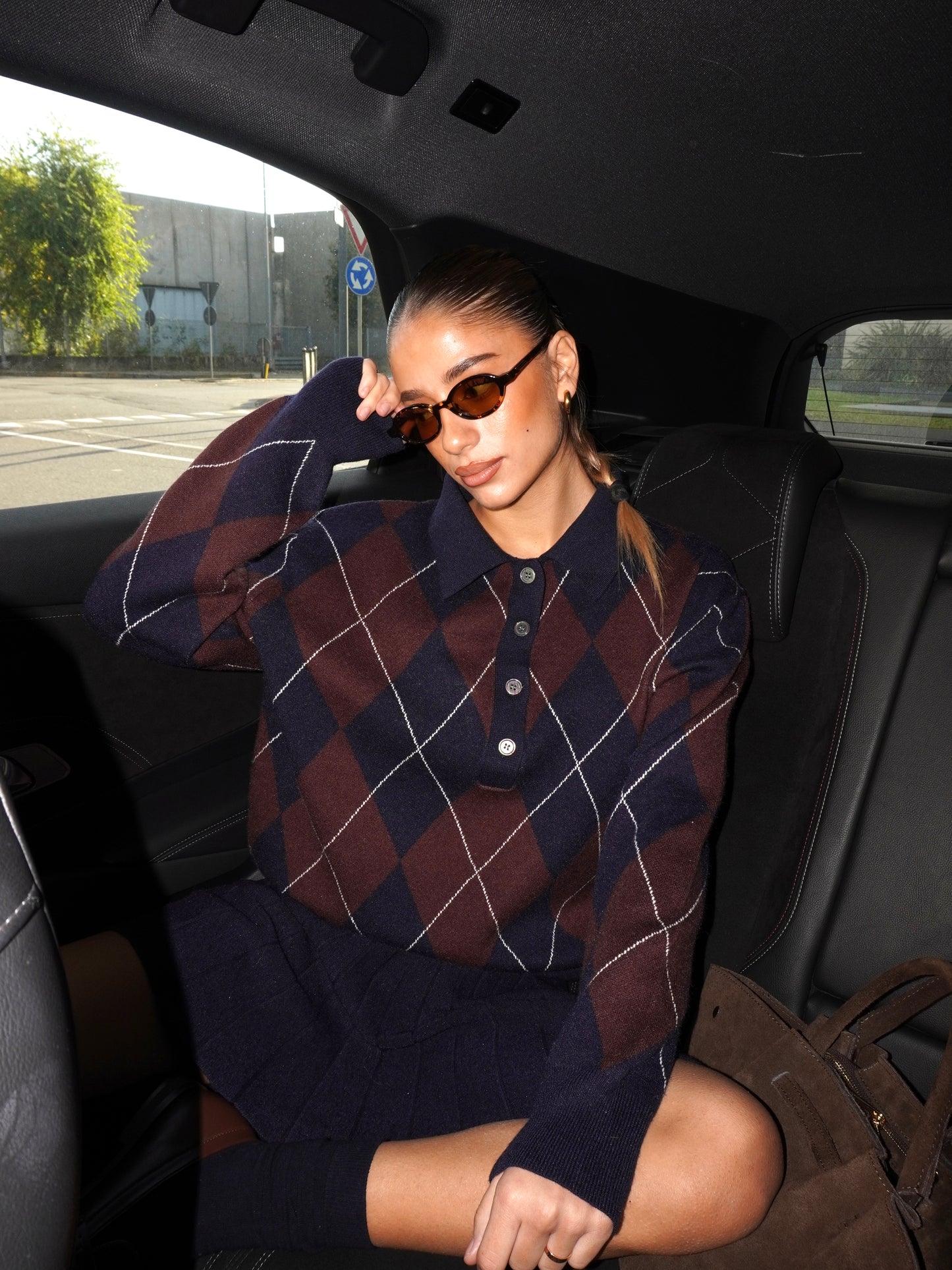 MAGLIONE POLO FANTASIA ROMBI