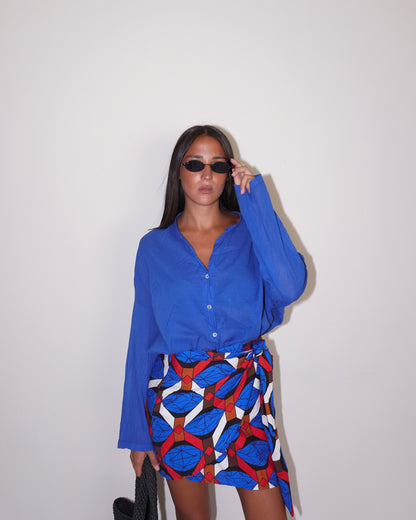 COORDINATO CAMICIA E PAREO CON FANTASIA