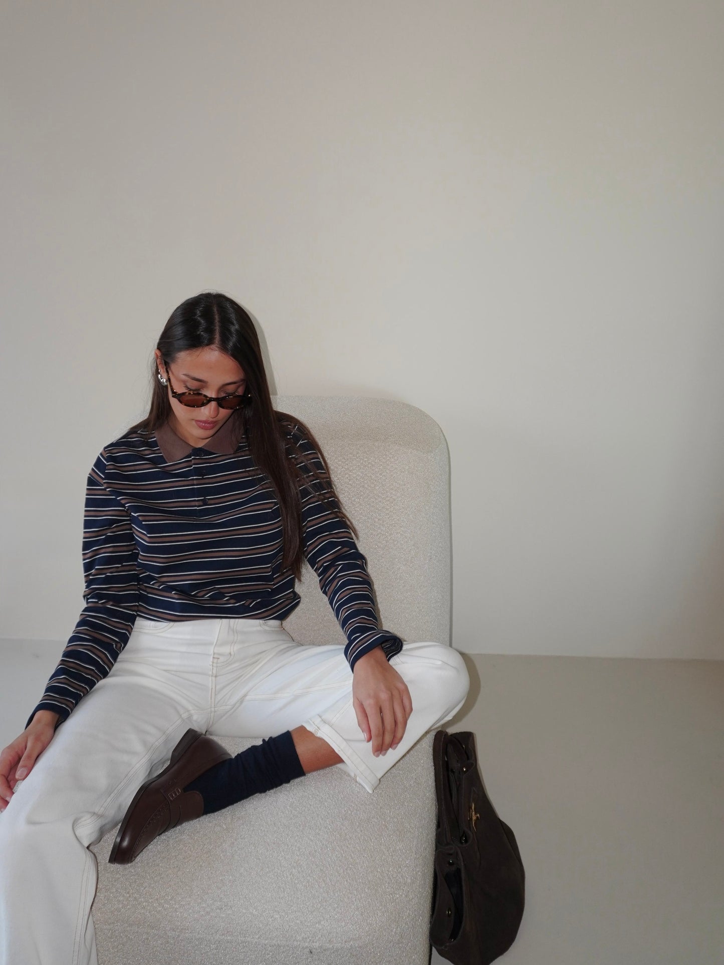 MAGLIA POLO A RIGHE LUMINA