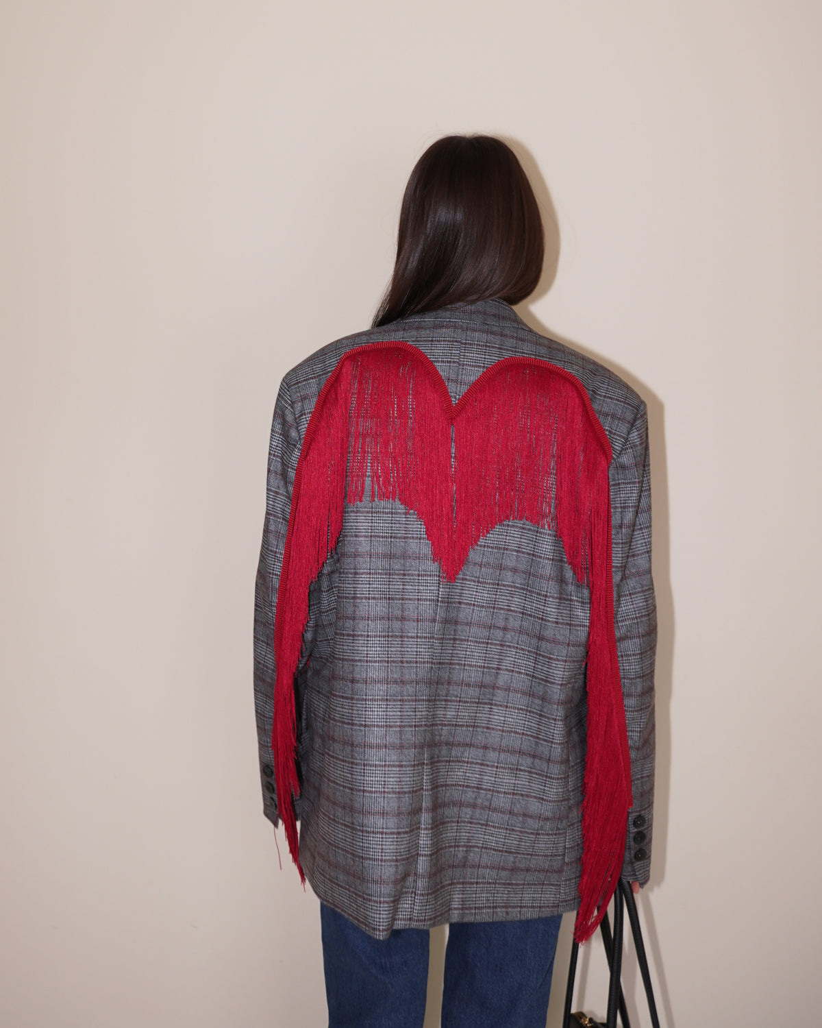 BLAZER OVER CON FRANGE LUMINA