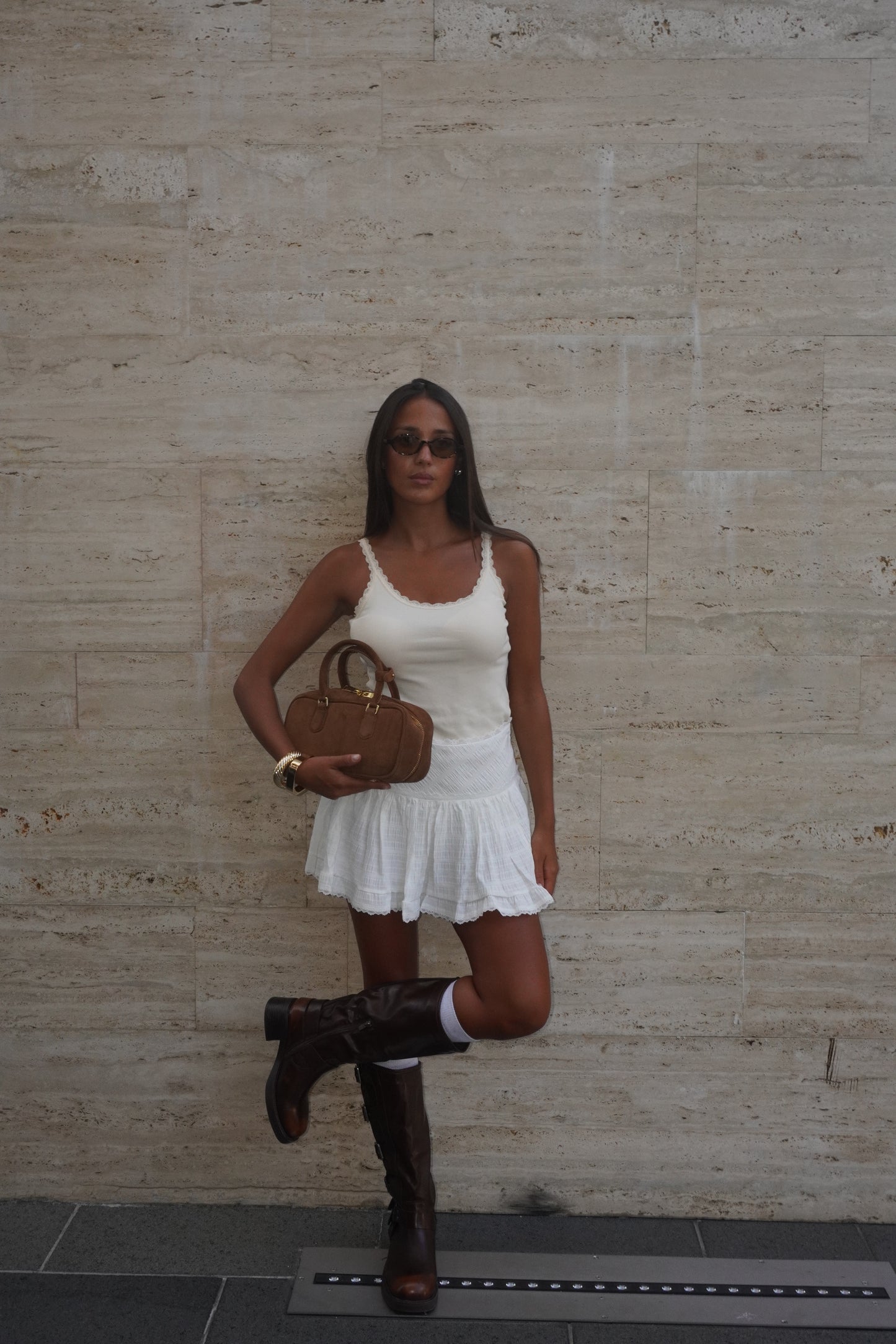 MINIGONNA CON BALZA