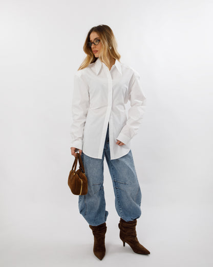 JEANS BAGGY BALLOON CUCITURE