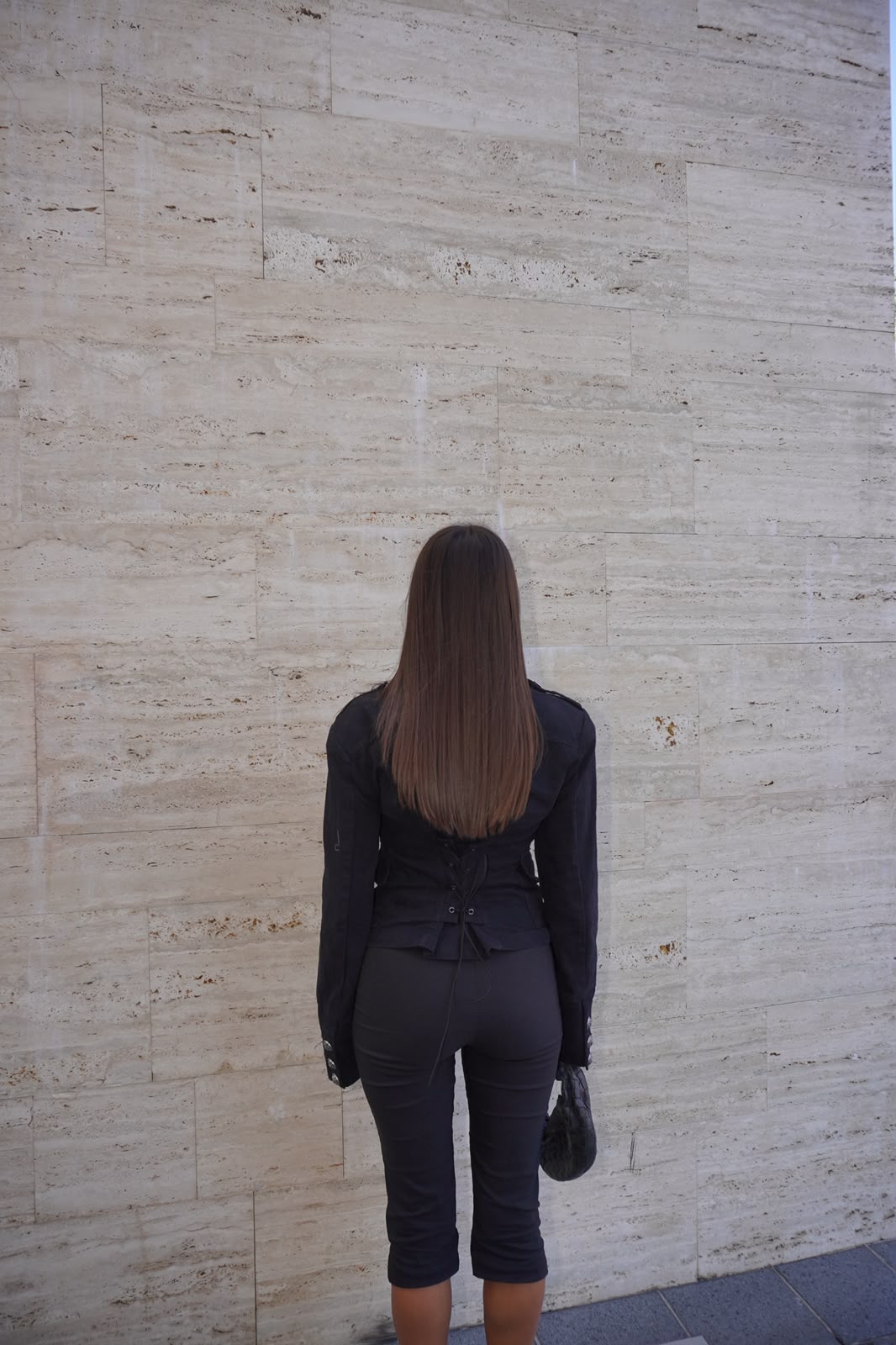 GIACCA STRINGATA IN DENIM CON BOTTONI